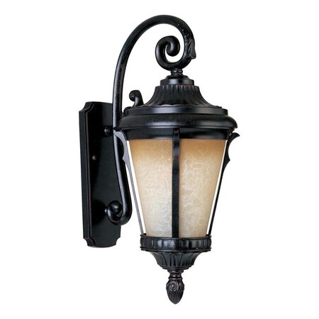 Maxim One Light Latte Glass Espresso Wall Lantern 86014LTES